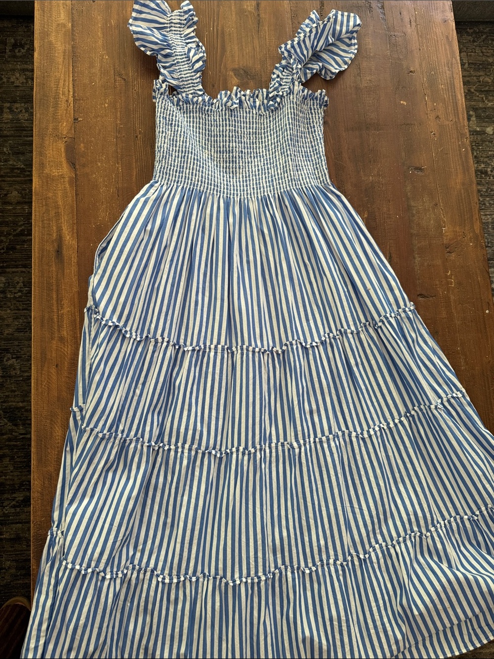 Hill House Blue and White Striped Ellie Nap Dress Size Medium - Picture 5 of 5
